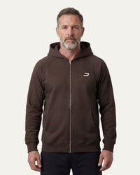 Essential Full-Zip Brown
